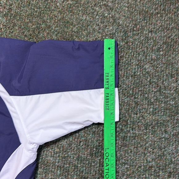 FootJoy Mens Jacket Blue Colorblock 1/2 Zip Anorak Nylon Windbreaker - Picture 13 of 14